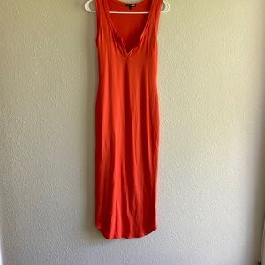 Fitted Sleeveless Tank Top Style Dress